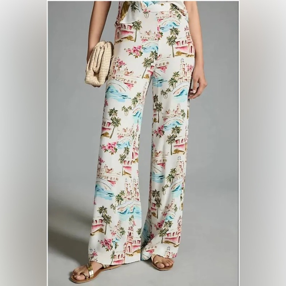 Favorite Daughter Cream Wide Leg Pants